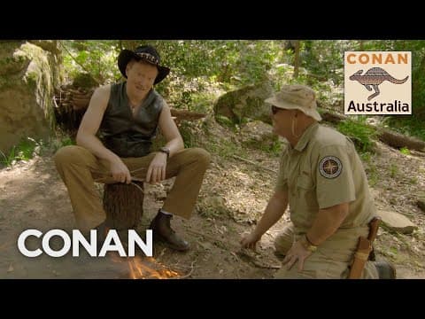 Conan Learns How To Survive In The Australian Bush - CONAN on TBS - Team Coco cover