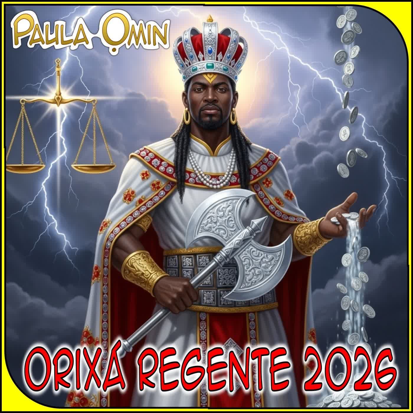 2026 SERÁ ANO DE XANGÔ: Justiça, Equilíbrio e Dinheiro em Movimento. - Paula Omin cover
