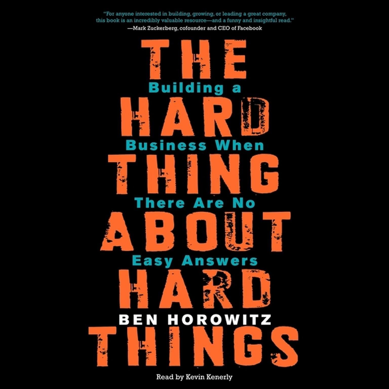 The Hard Thing About Hard Things - Ben Horowitz - The Hard Thing About Hard Things cover