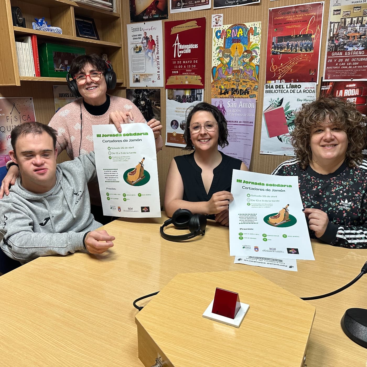 III Jornada Solidaria de Cortadores de Jamón a beneficio de ASPRONA (10-04-2026) — Radio La Roda cover