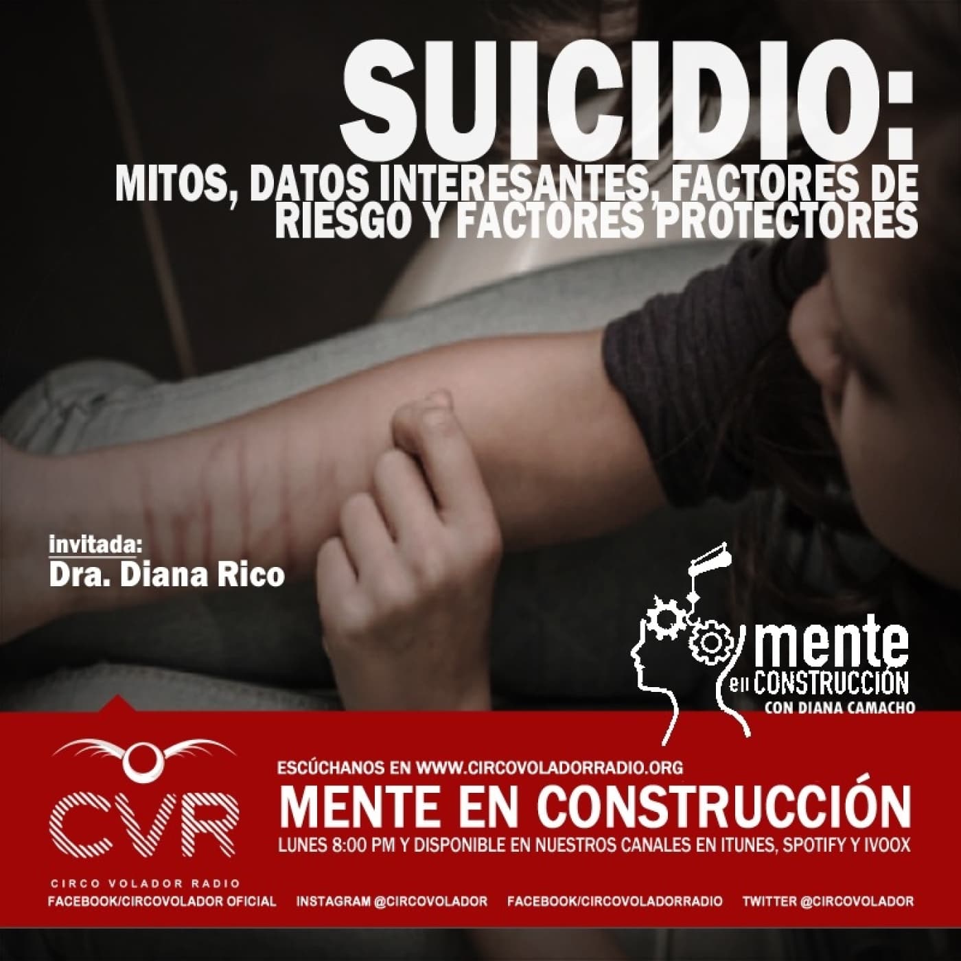 SUICIDIO :Mitos ,Datos Interesantes, Factores de riesgo y Factores Protectores - Mente en Construccion cover