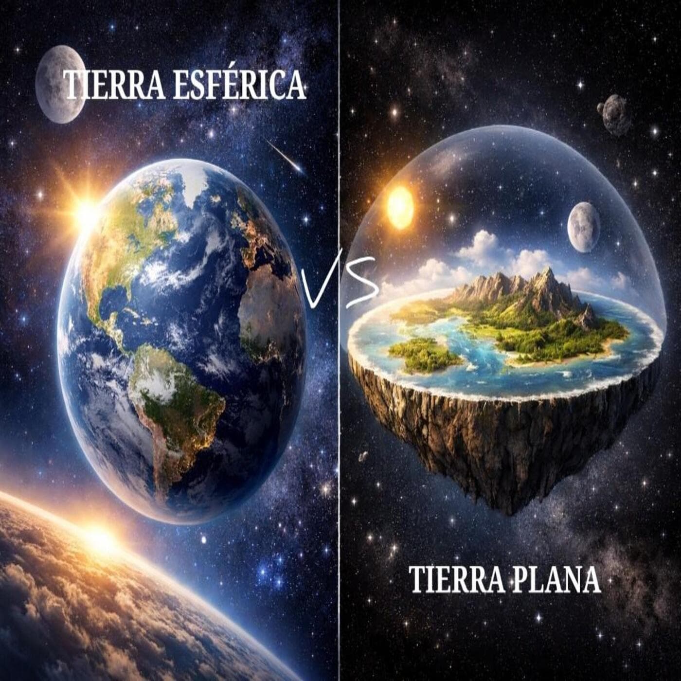 Tierra Esférica vs Tierra Plana - EL INICIADO cover