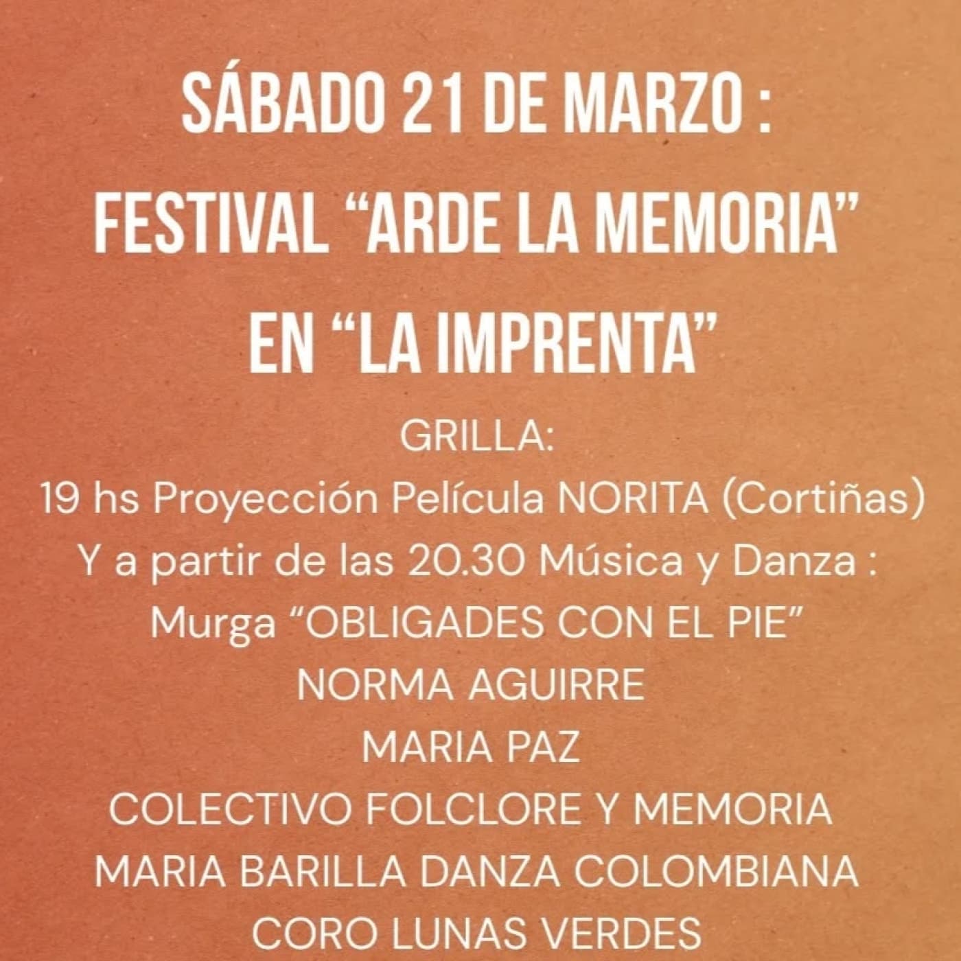 Semana de la Memoria en La Casa del Pueblo - Alta Frecuencia cover