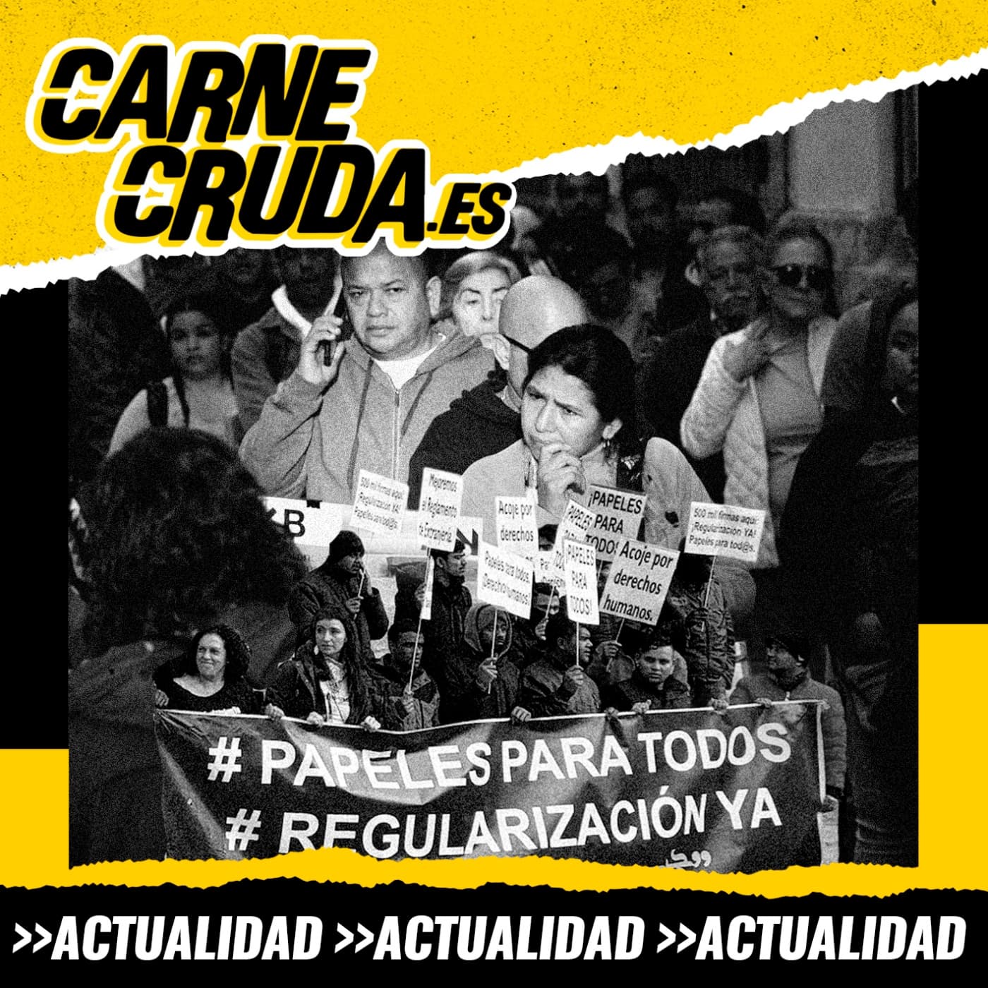 Cómo se regulariza a medio millón de personas (CARNE CRUDA #1653) - Carne Cruda - PROGRAMAS cover