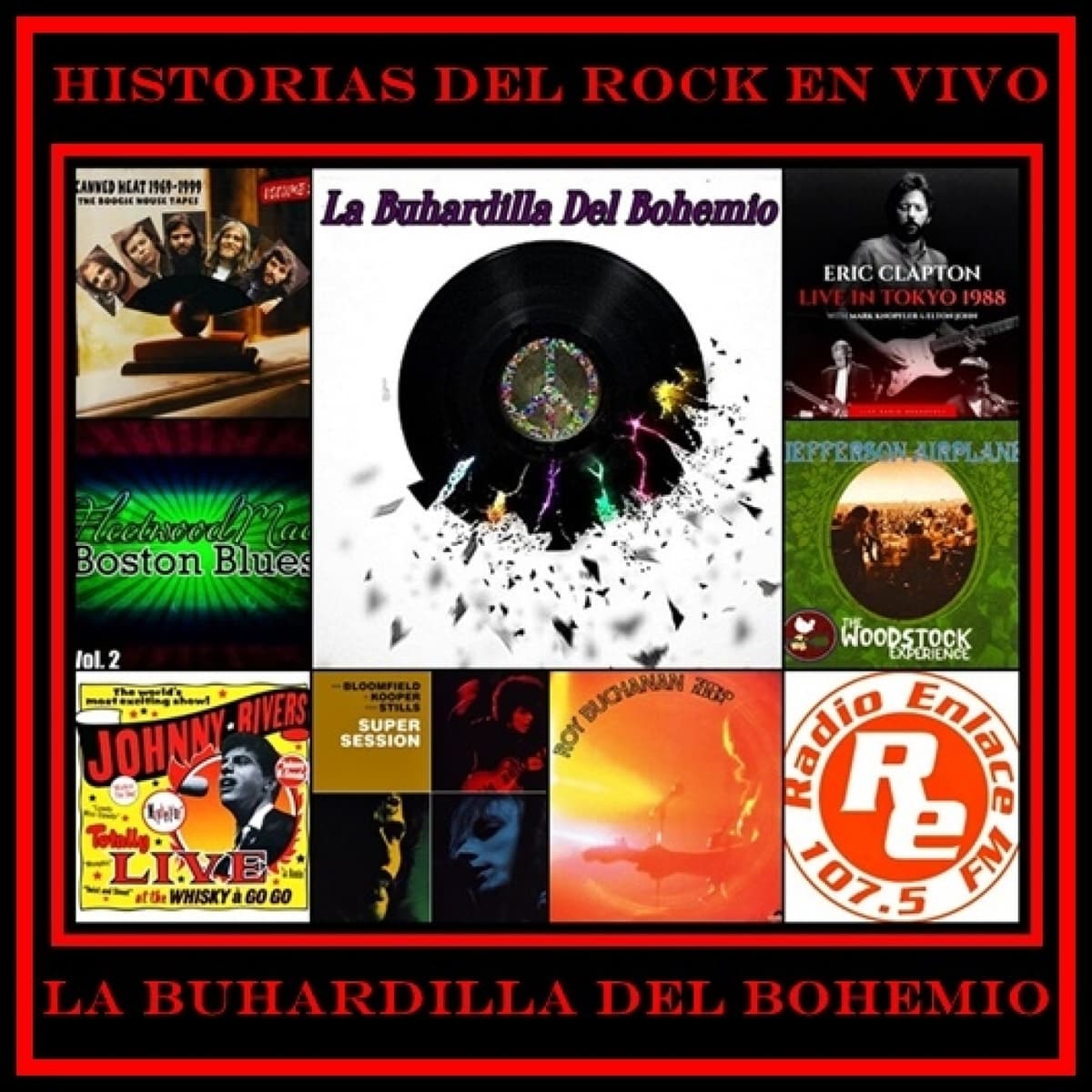 Eric Clapton, Jefferson Airplane, Johnny Rivers y mas en HDREV - La Buhardilla Del Bohemio cover