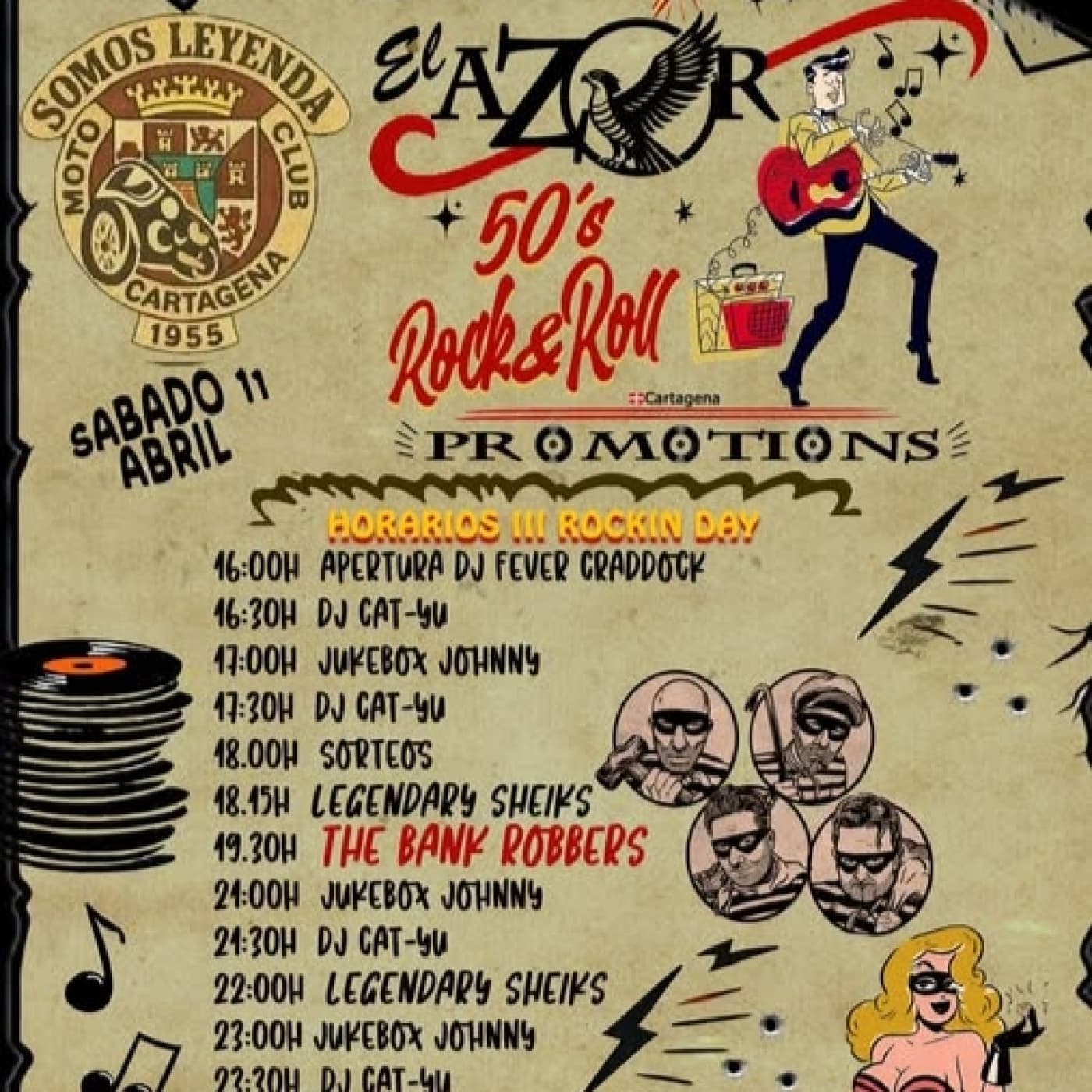 III Rockin´Day. El Azor rock and roll promotions desde Cartagena. - La Gran Travesía cover