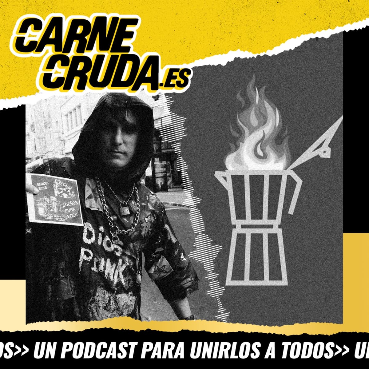 Punk, nazis y cafeteras (UN PODCAST PARA UNIRLOS A TODOS - CARNE CRUDA #1517) - Carne Cruda - PROGRAMAS cover