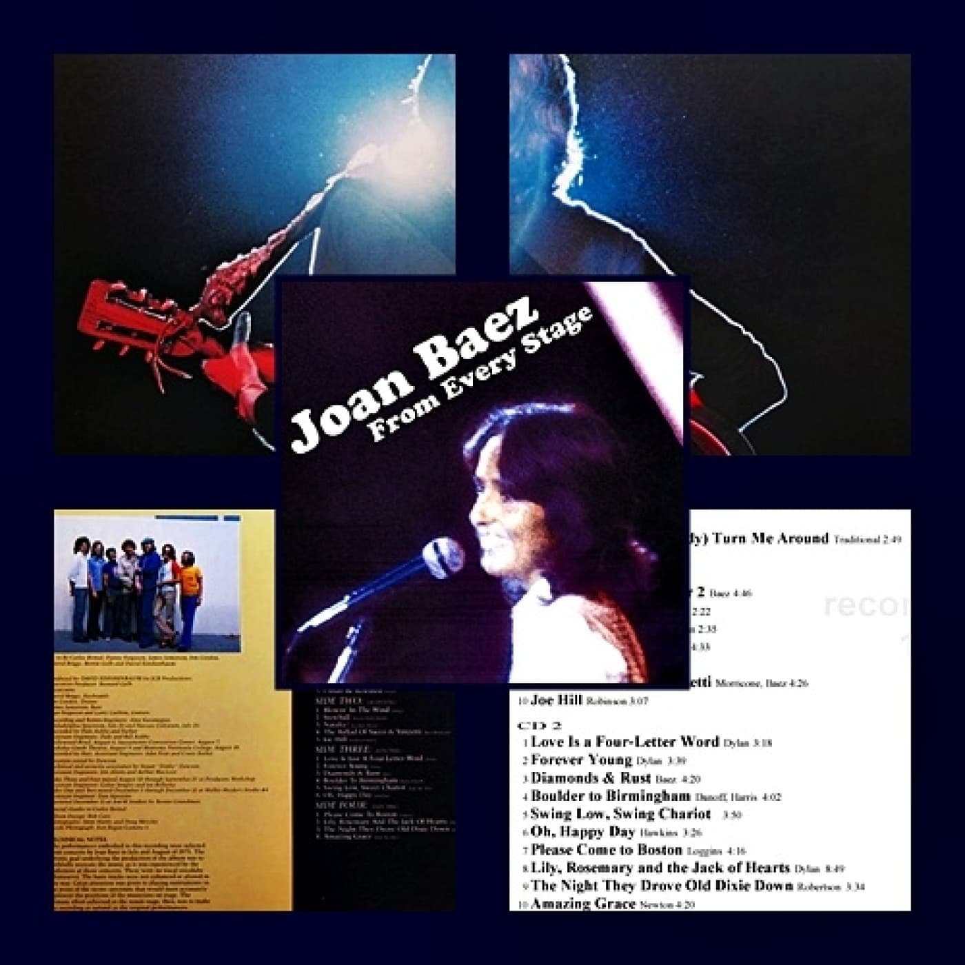 Joan Baez en LBDB - 1976 - From Every Stage - La Buhardilla Del Bohemio cover