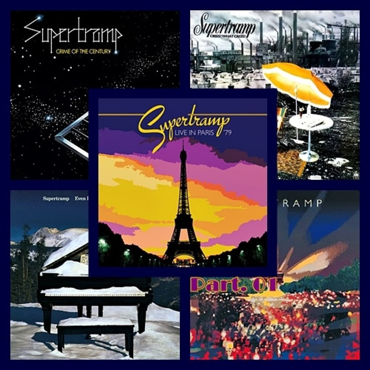 Part. 01 - Supertramp - 1980 - Live At Pavillon Paris, France Tour Breakfast In America (29-11 A 02-12-1979) - La Buhardilla Del Bohemio cover