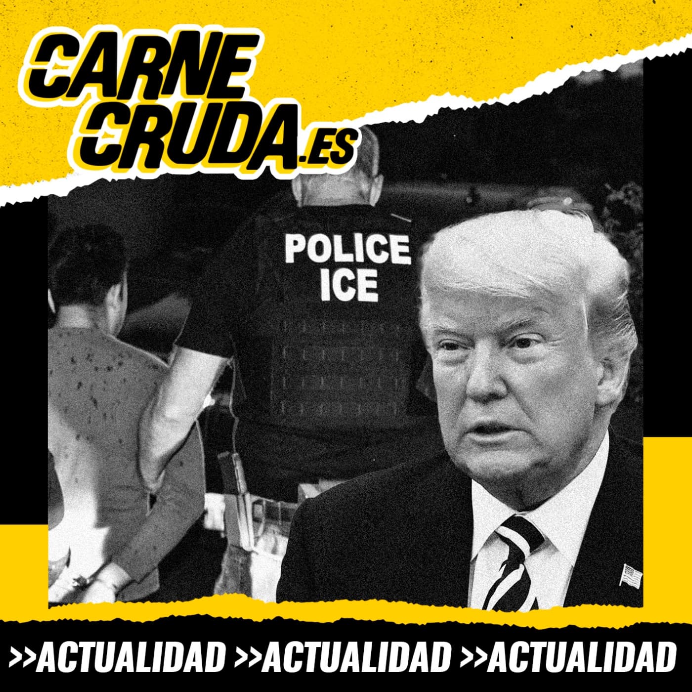 ICE: la Gestapo de Trump toma las calles (CARNE CRUDA #1608) - Carne Cruda - PROGRAMAS cover