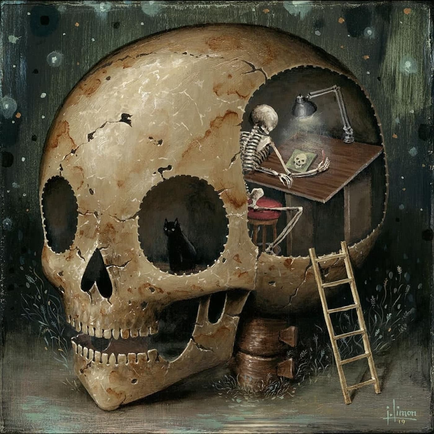 "Un Esqueleto", de Marcel Schwob - Noviembre Nocturno cover