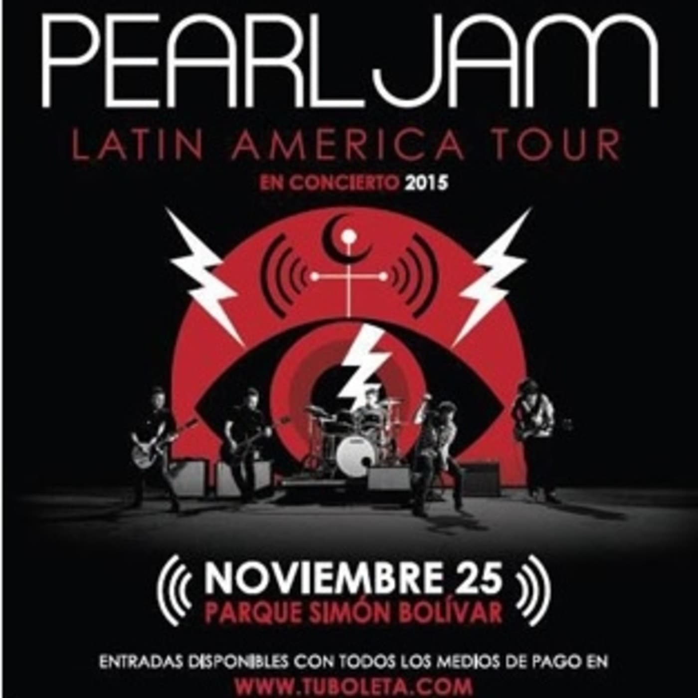 Pearl Jam en Colombia 2015 cover