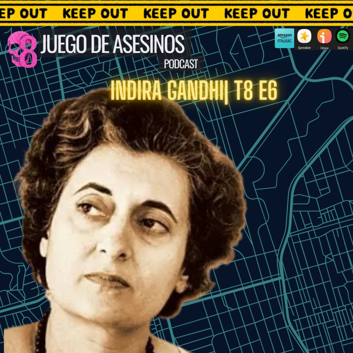 Indira Gandhi| T8 E6 - Episodio exclusivo para mecenas - Juego de Asesinos Podcast cover