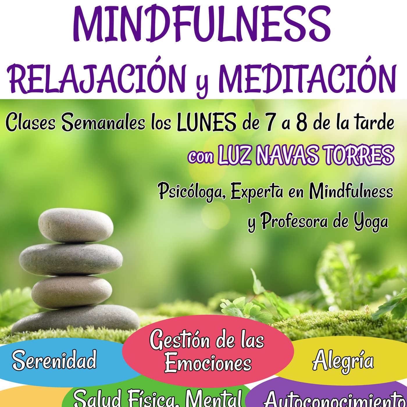 Mindfulness, Relajación y Meditación Clase 1 - Mindfulness con Luz Navas Torres cover