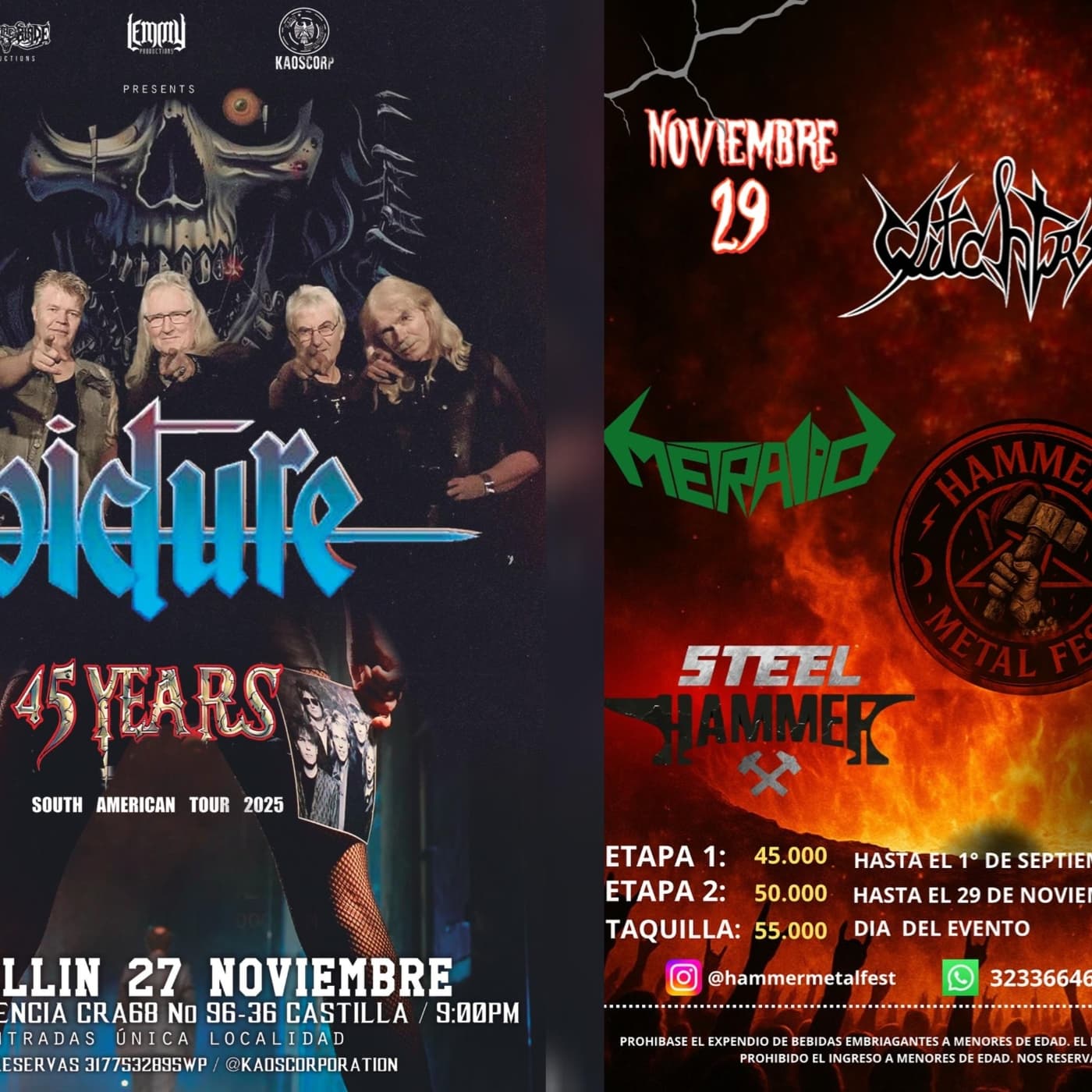   FÉNIX DE ACERO 2025-11-21 PICTURE, HAMMER METAL FEST — El fenix de acero cover