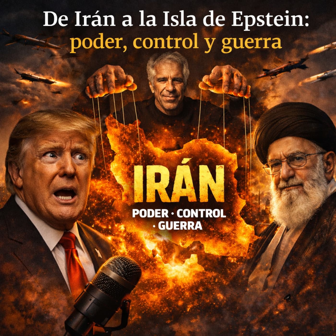 #306 De Irán a la Isla de Epstein: poder, élites y guerra - Caimanes por el Mundo cover