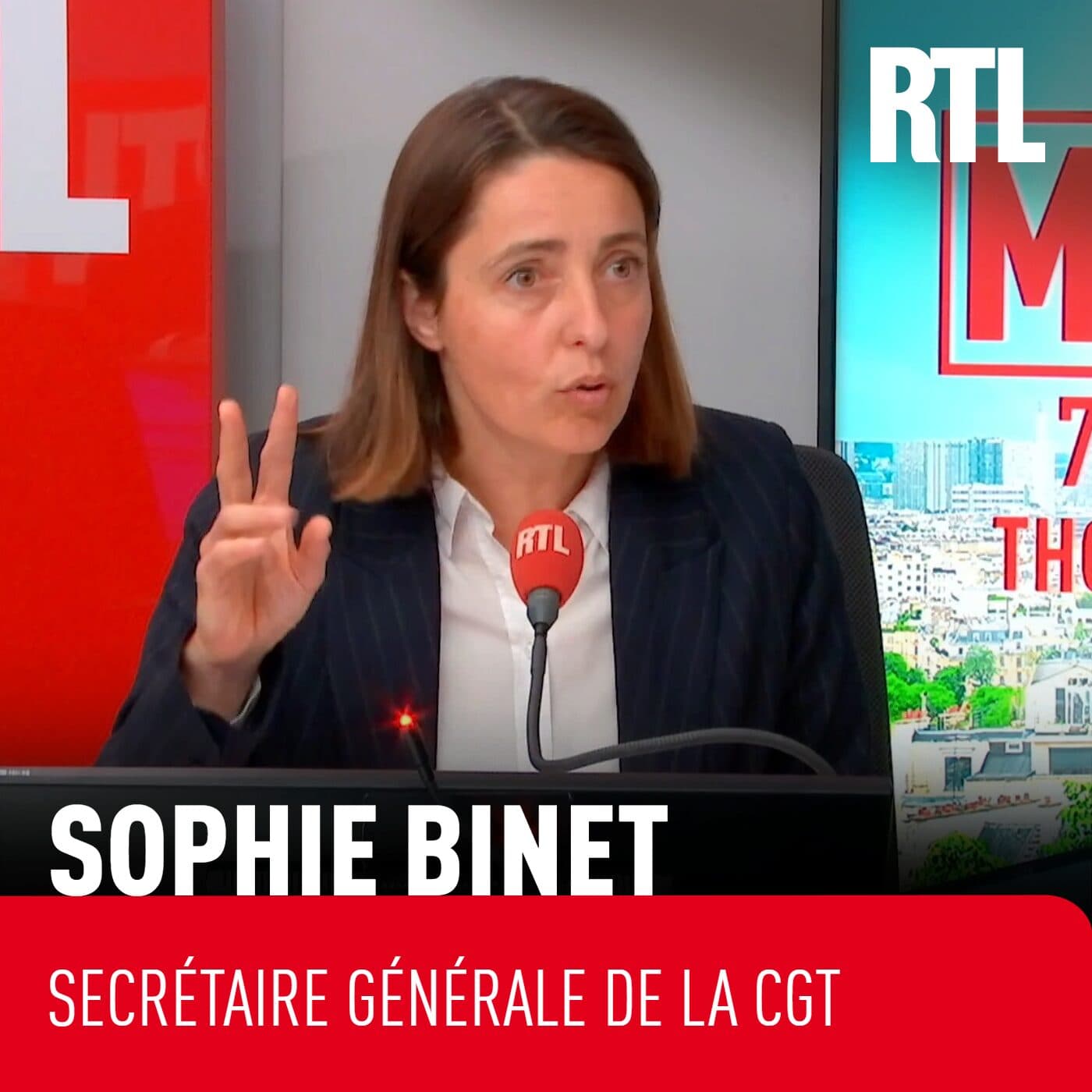 Proposition de loi du 1er-Mai : Sophie Binet (CGT) dénonce un "passage en force inacceptable d'Attal allié avec l'extrême droite" — Les invités de RTL cover