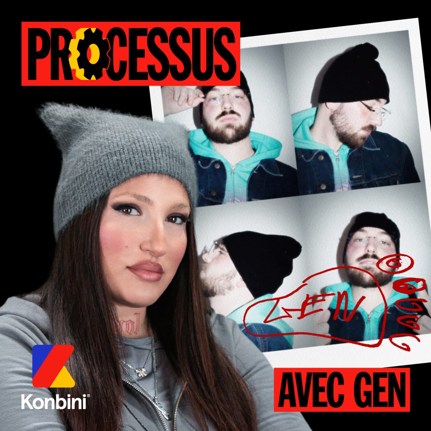 Gen - L'union parfaite d'Aphex Twin et de PNL - Processus - Konbini cover