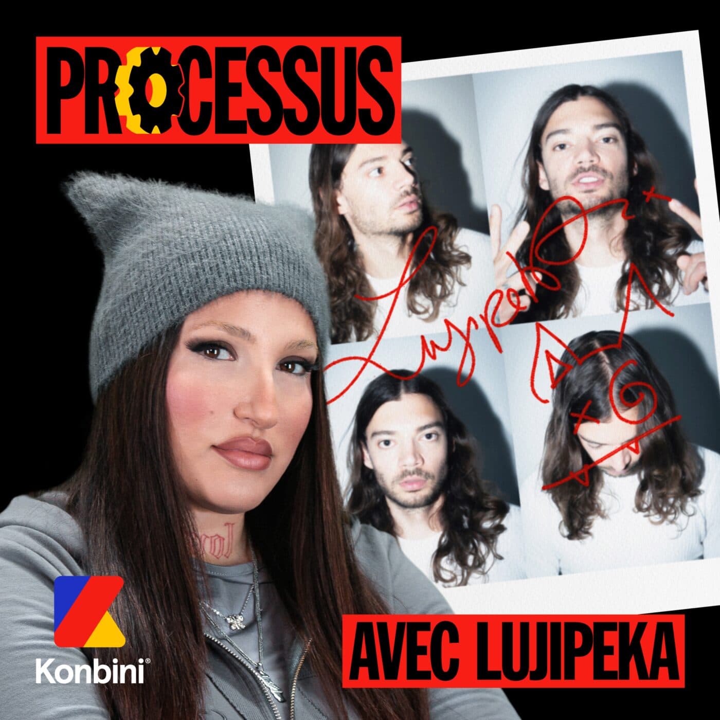 Lujipeka - La rage au ventre - Processus - Konbini cover