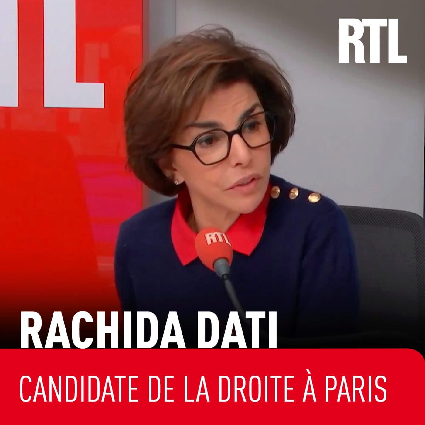 Rachida Dati assure qu'il n'y a "pas d'accord" avec Sarah Knafo pour les municipales à Paris — Les invités de RTL cover