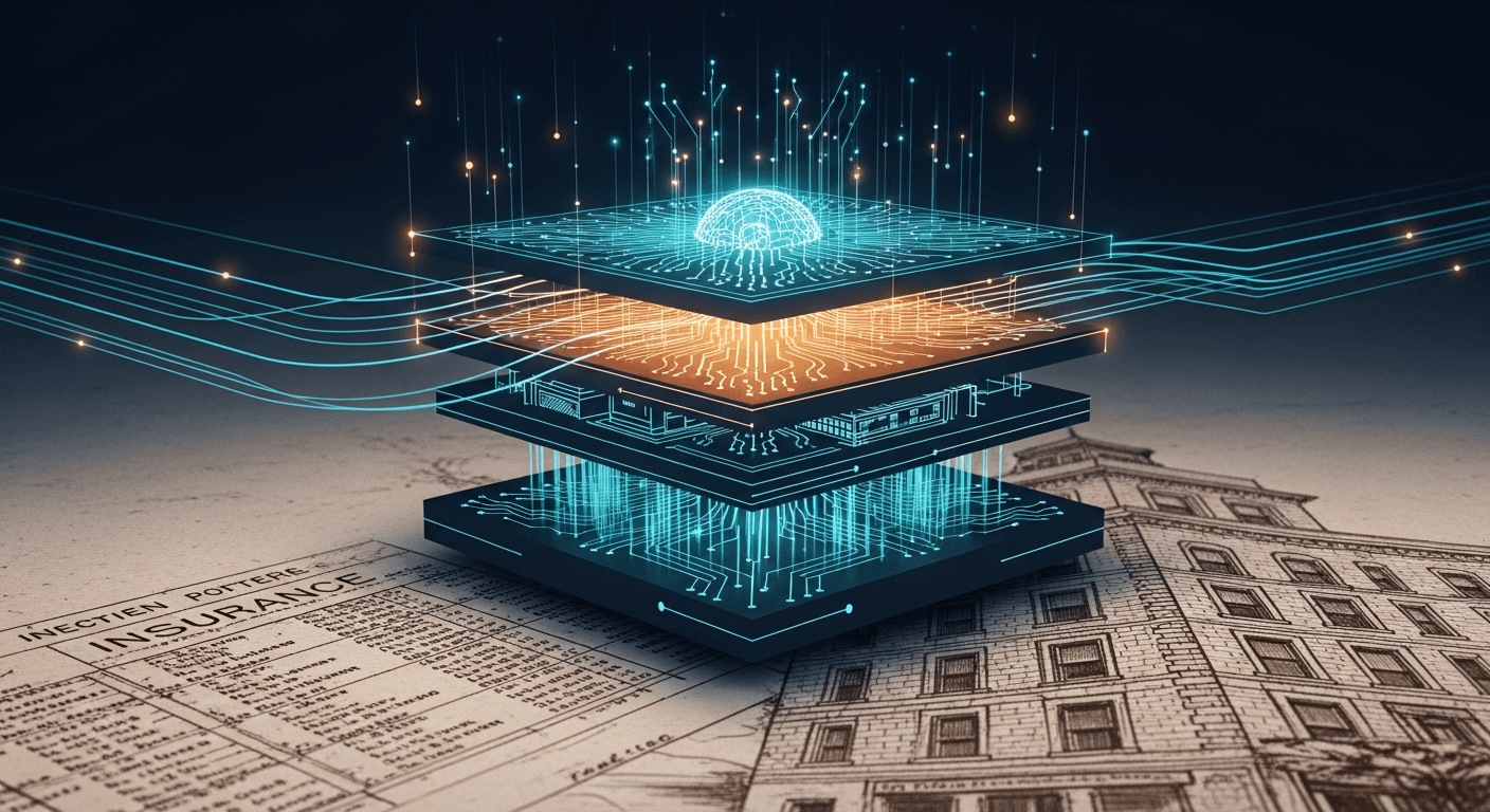 Why Incumbents Won't Catch Up: Inside the AI-Native Insurance Stack - Daily AI, by AI cover