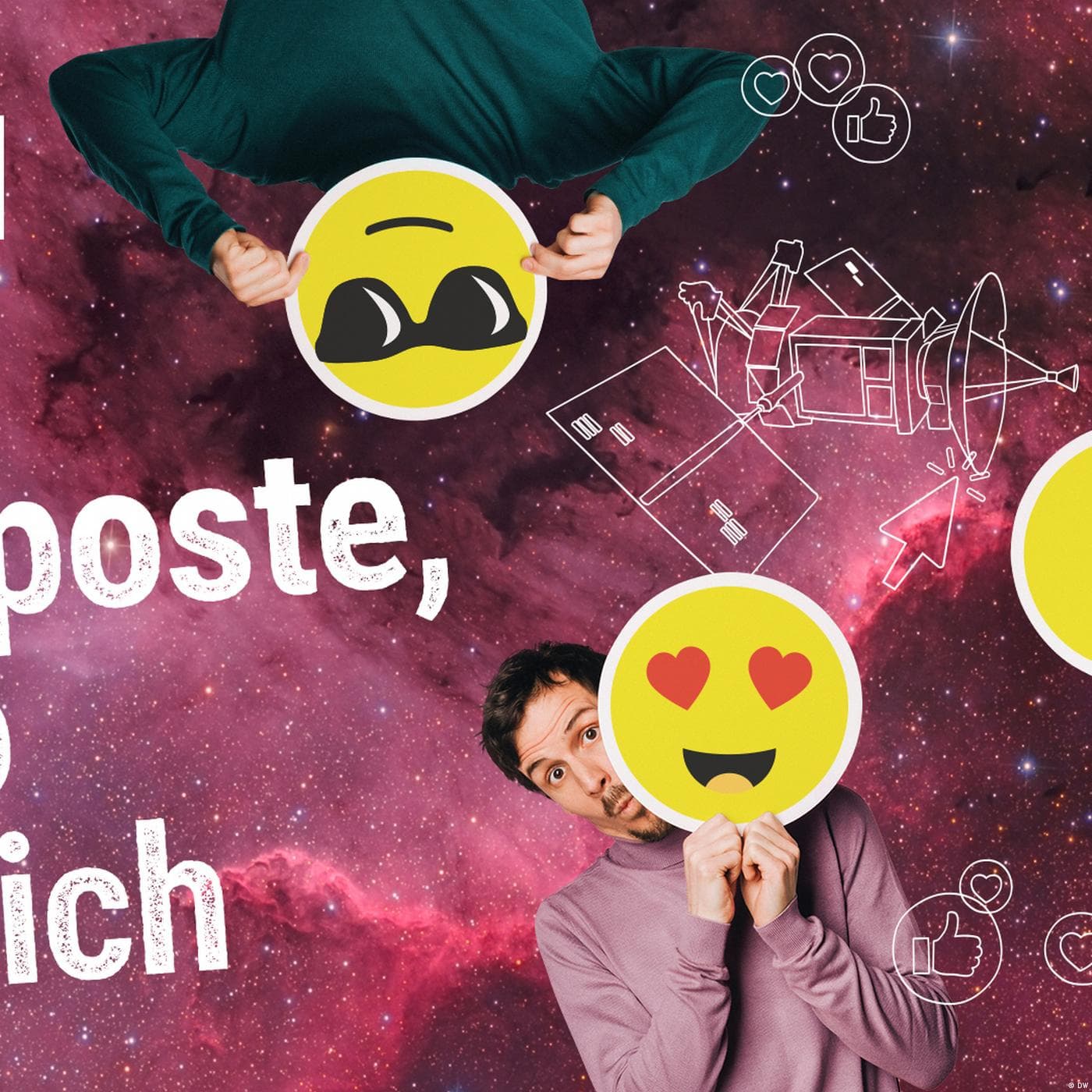 6 Ich poste, also bin ich - DEINE BAND cu ok.danke.tschüss | Videoclipuri| DW Învață germana cover