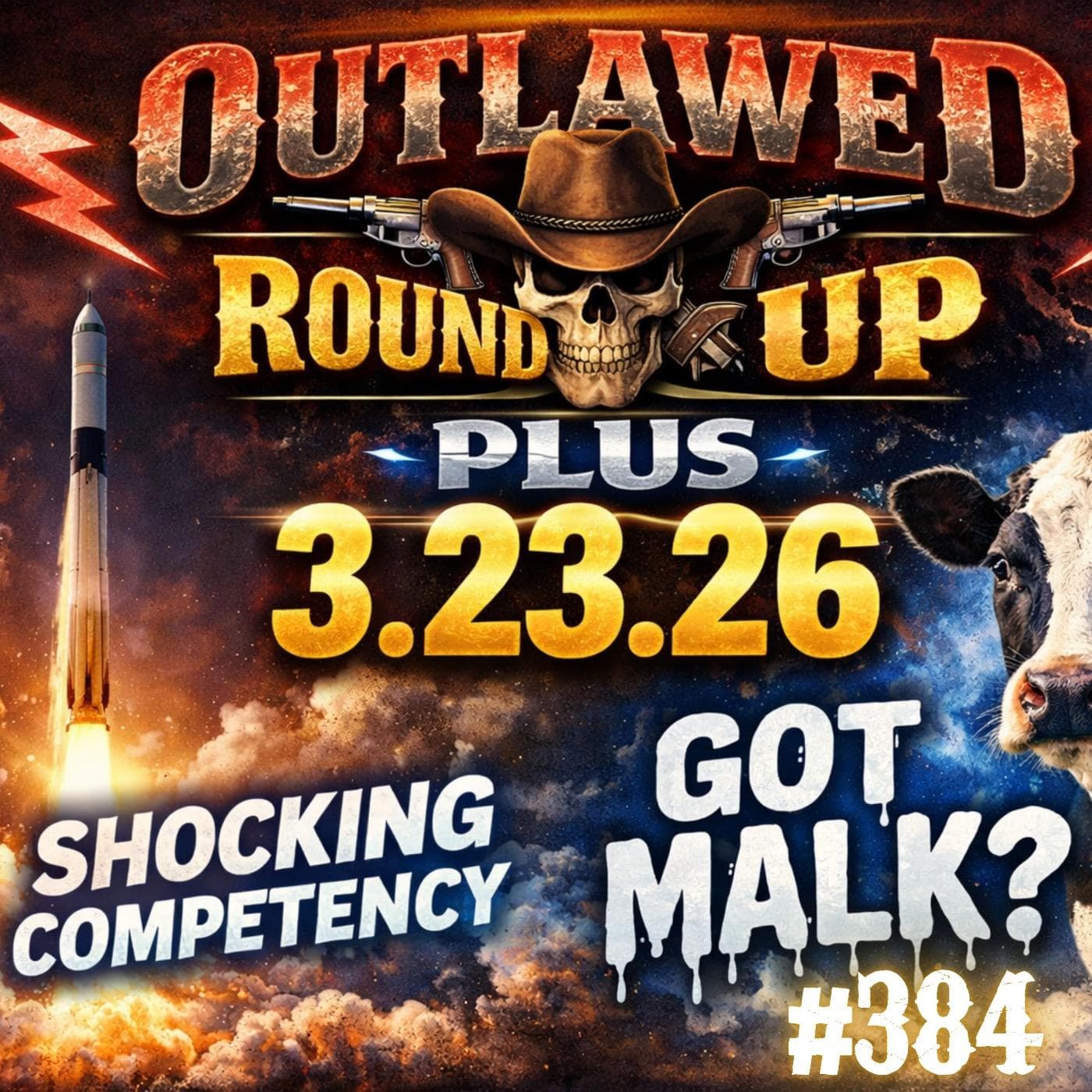 #384 - Outlawed Round Up 3.23.26 Shocking Competency | Got Malk - Grimerica Outlawed cover