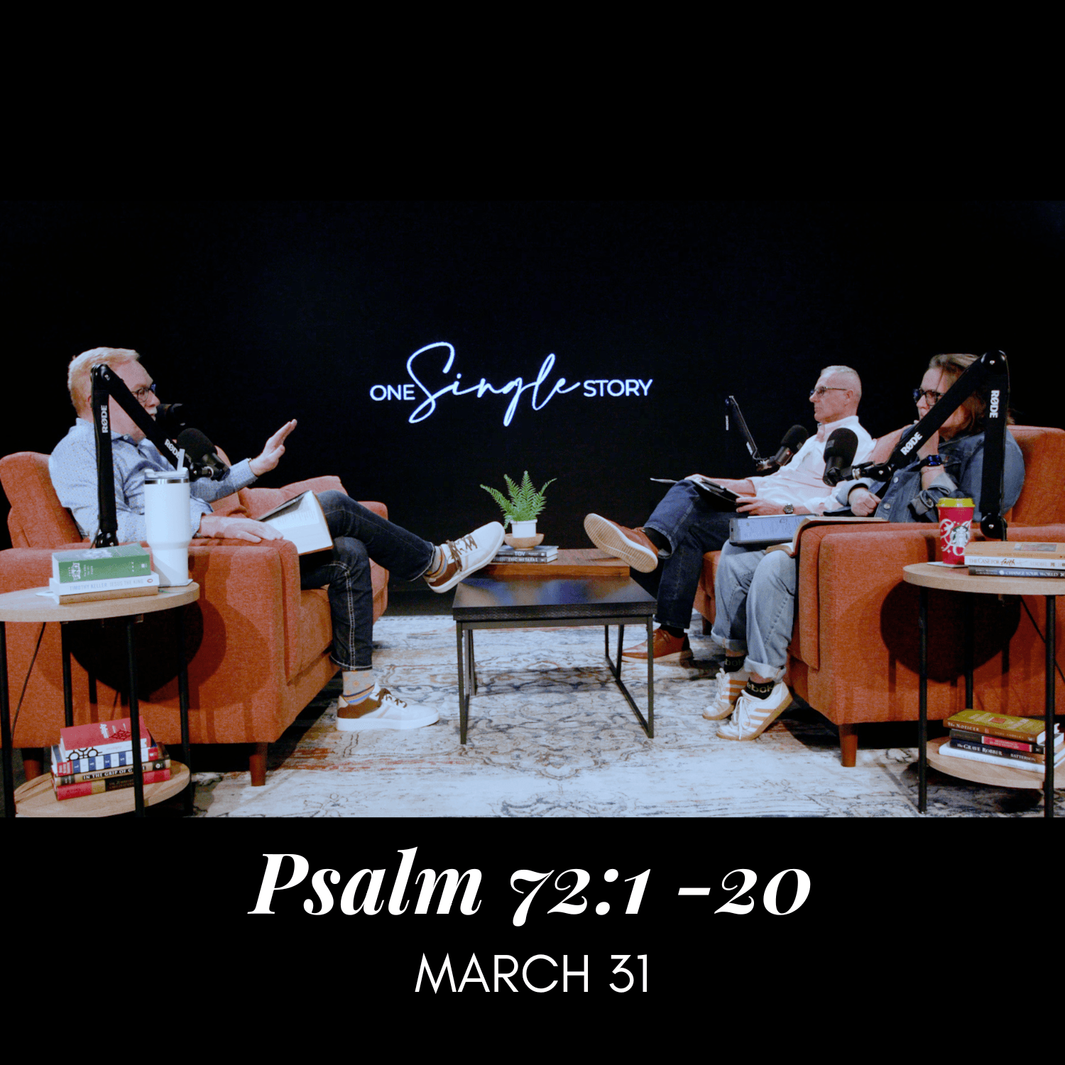 The Righteous King -- Justice, Leadership, and the One Who Reigns - Psalm 72:1-20 | March 31, 2026 — One Single Story cover