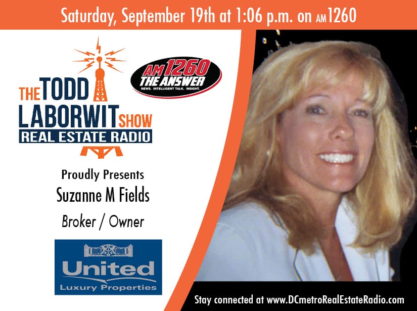Suzanne M. Fields-Broker/Owner, United Luxury Properties - Inspire My Life with Todd LaBorwit cover