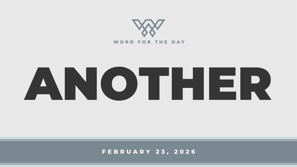 ANOTHER - Word for the Day cover