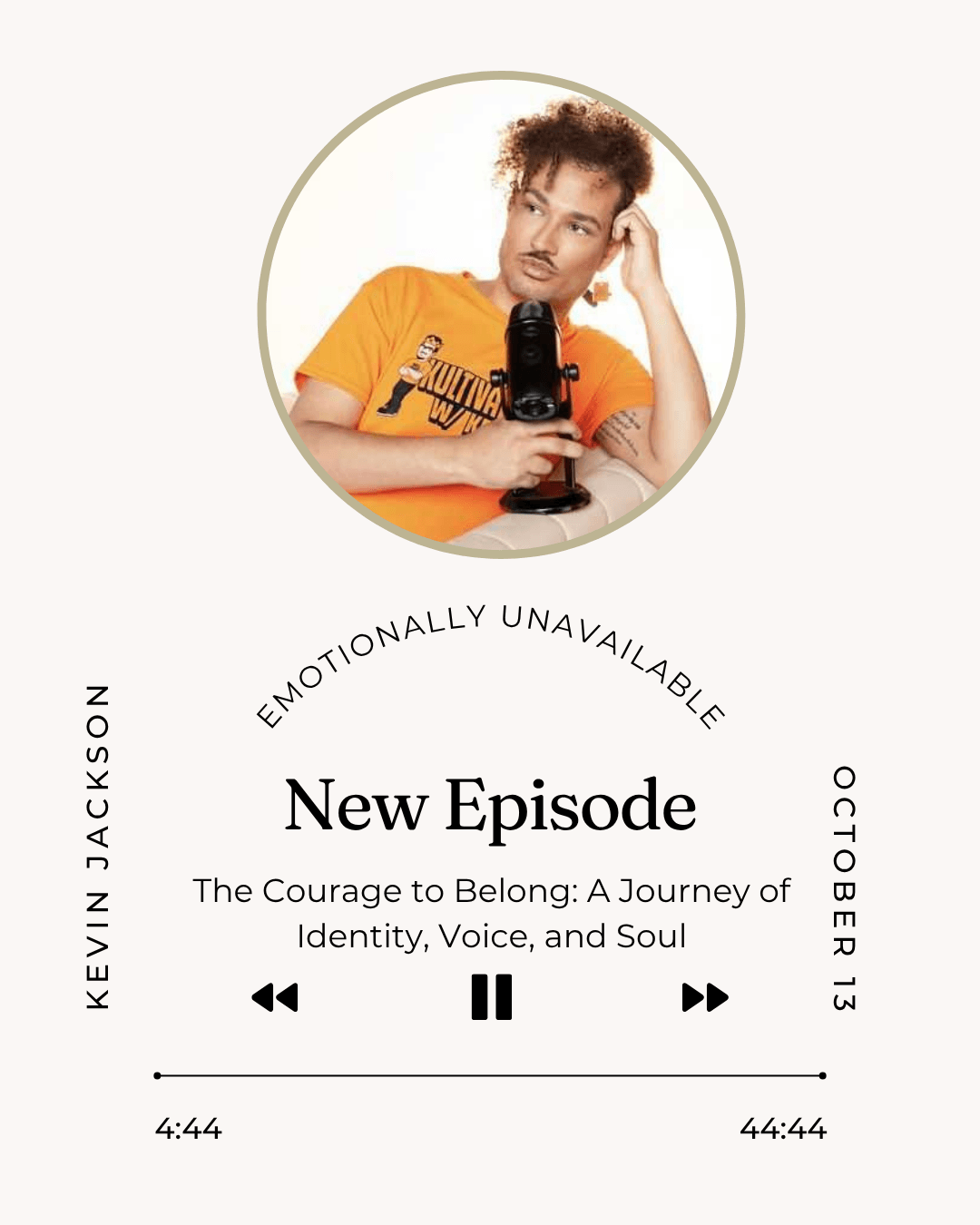The Courage to Belong: A Journey of Identity, Voice, and Soul — Emotionally Unavailable cover
