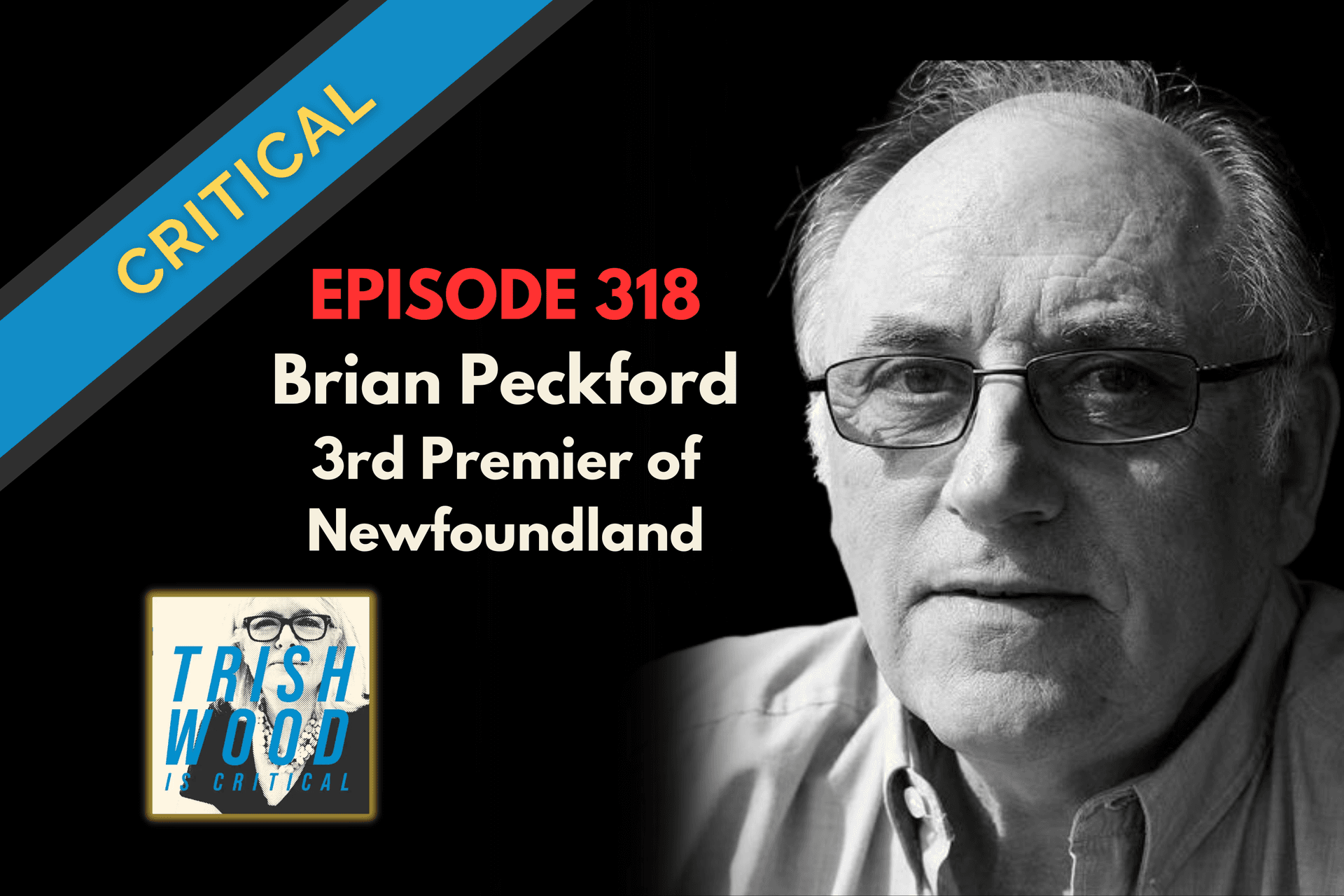 Former Newfoundland Premier Brian Peckford - Trish Wood is Critical cover