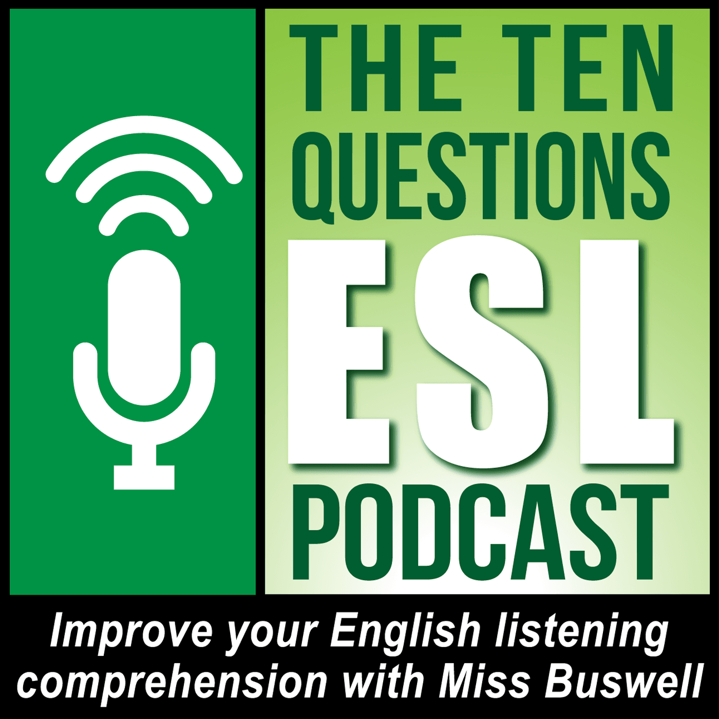 Ten Questions ESL Podcast cover