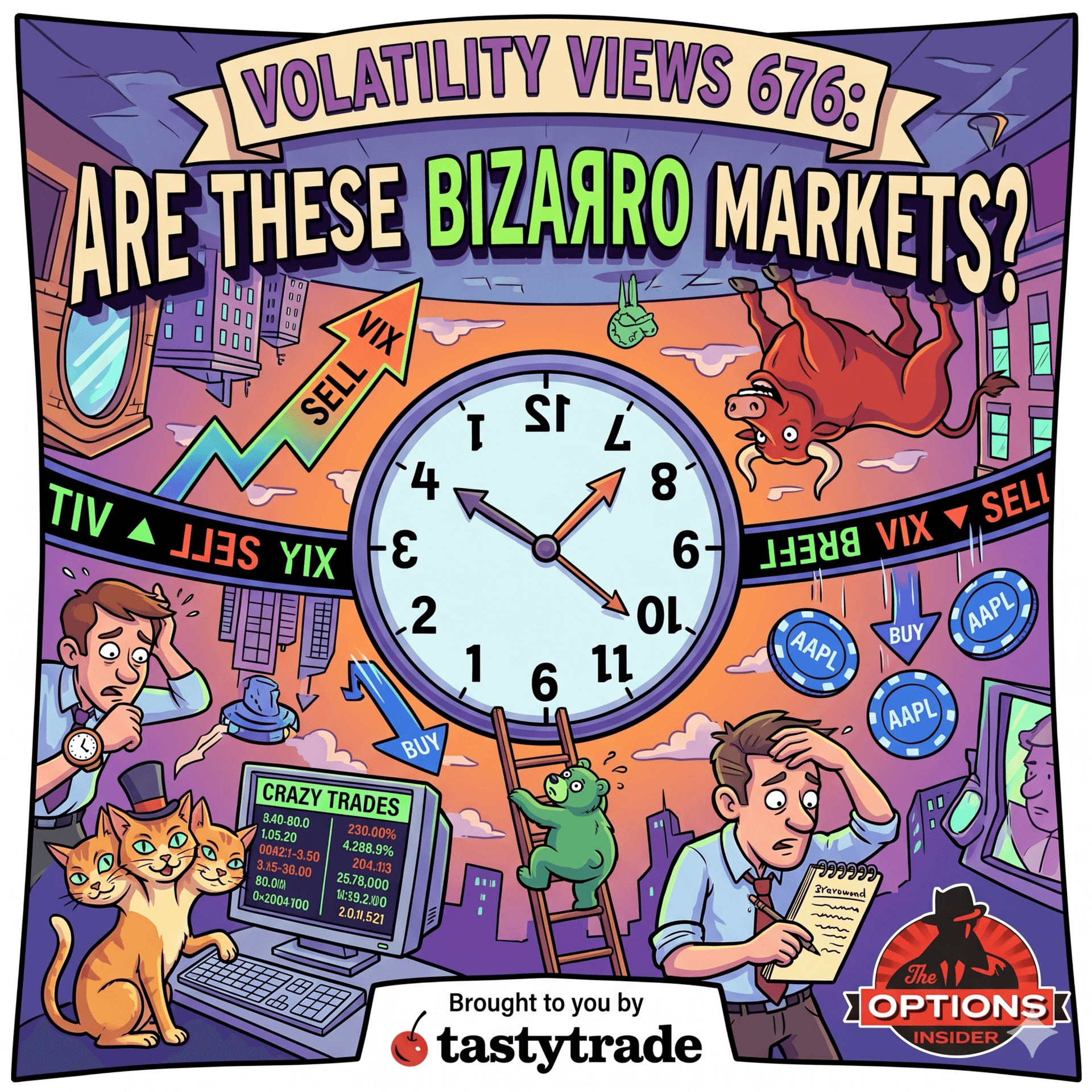 Volatility Views 676: Are these Bizarro Markets? - The Options Insider Radio Network cover
