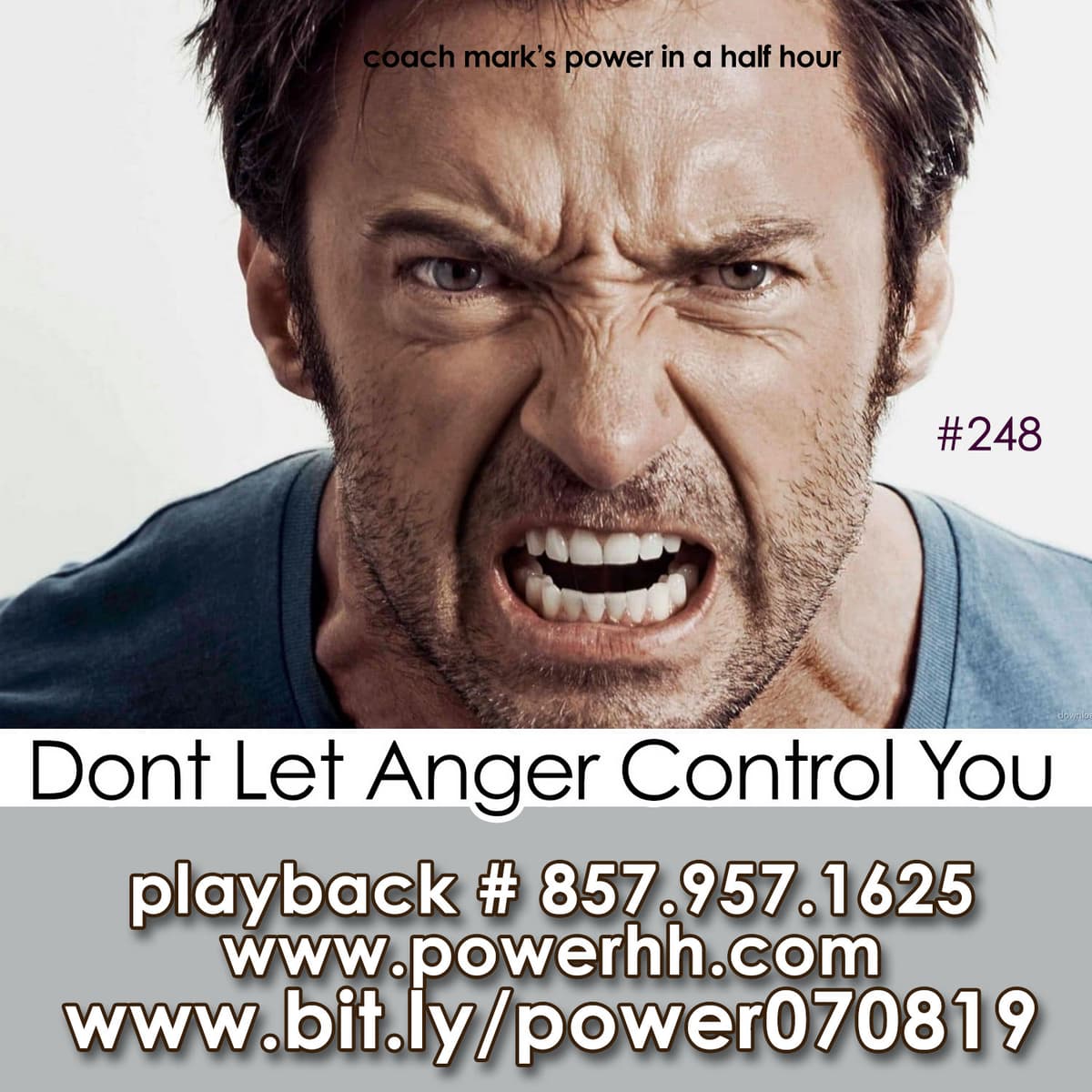 Episode 248: Don't let anger control you - Power In a Half Hour cover