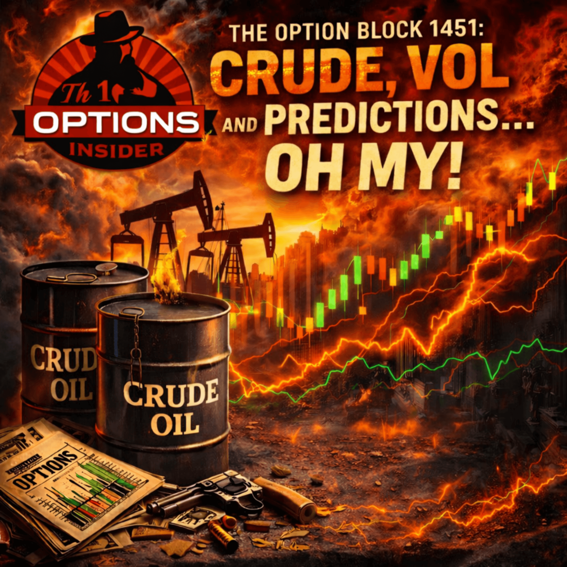 The Option Block 1451: Crude, Vol and Predictions...Oh My! - The Option Block cover