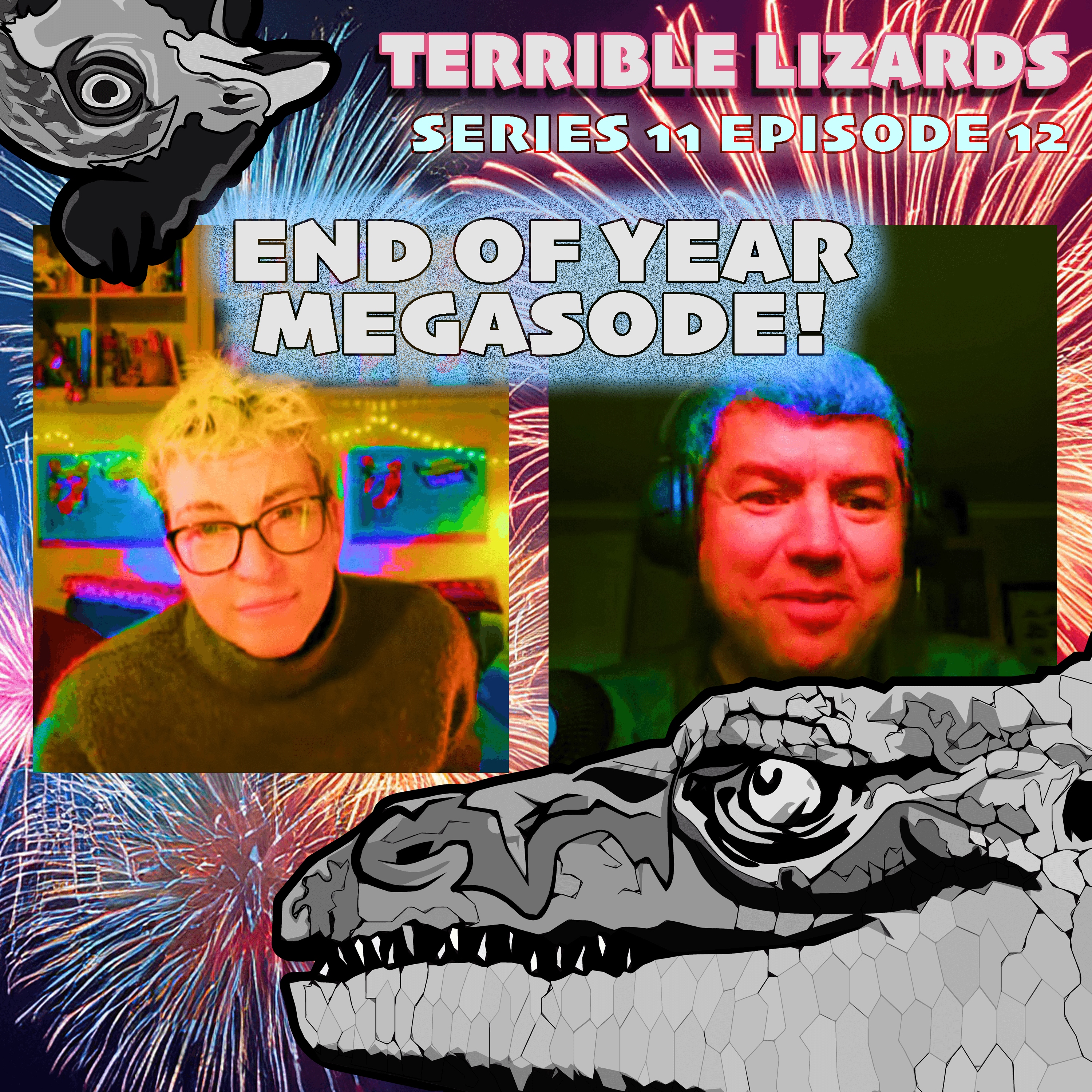 S11E12 Questions Megasode - Terrible Lizards cover