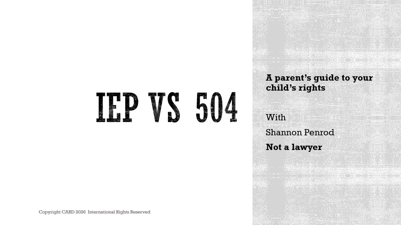 Autism Live 1.14.26: A Parent's Guide to Your Child's Rights - Autism Live cover