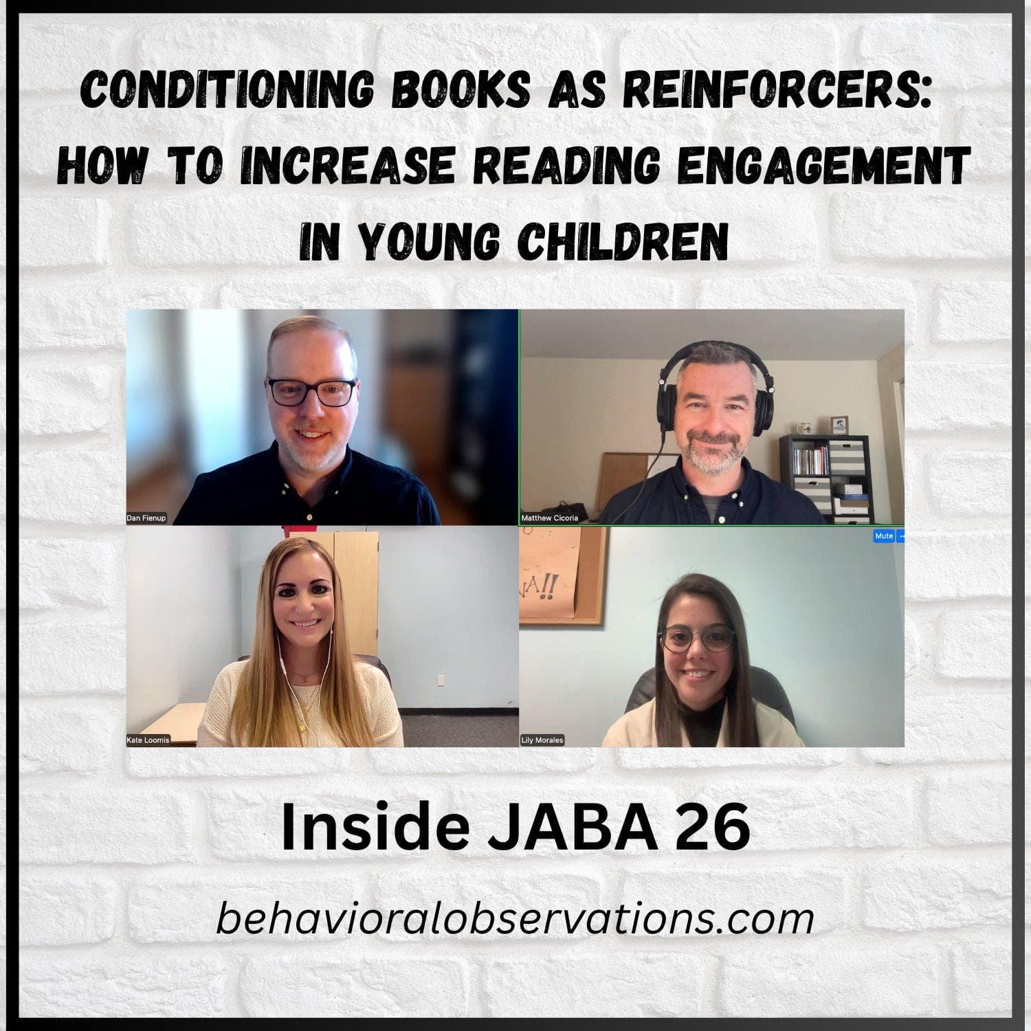 Conditioning Books as Reinforcers: How to Increase Reading Engagement in Young Children: Inside JABA 26 — The Behavioral Observations Podcast with Matt Cicoria cover