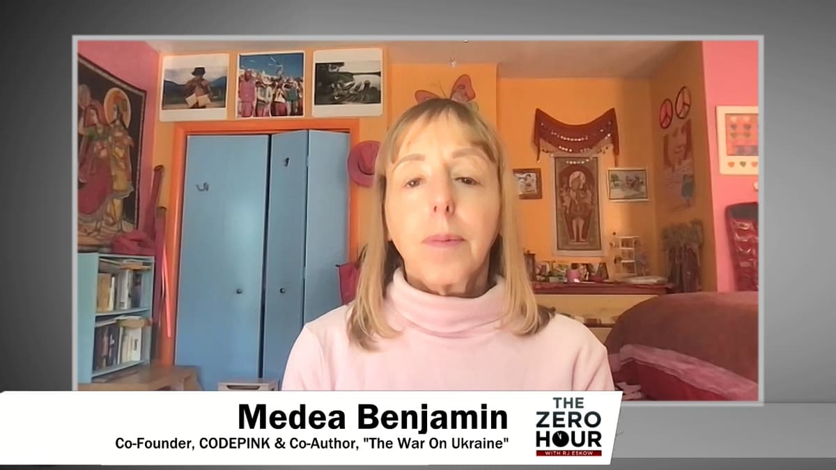 Best Of: Medea Benjamin: Organizing for a Ceasefire Now - The Zero Hour with RJ Eskow cover