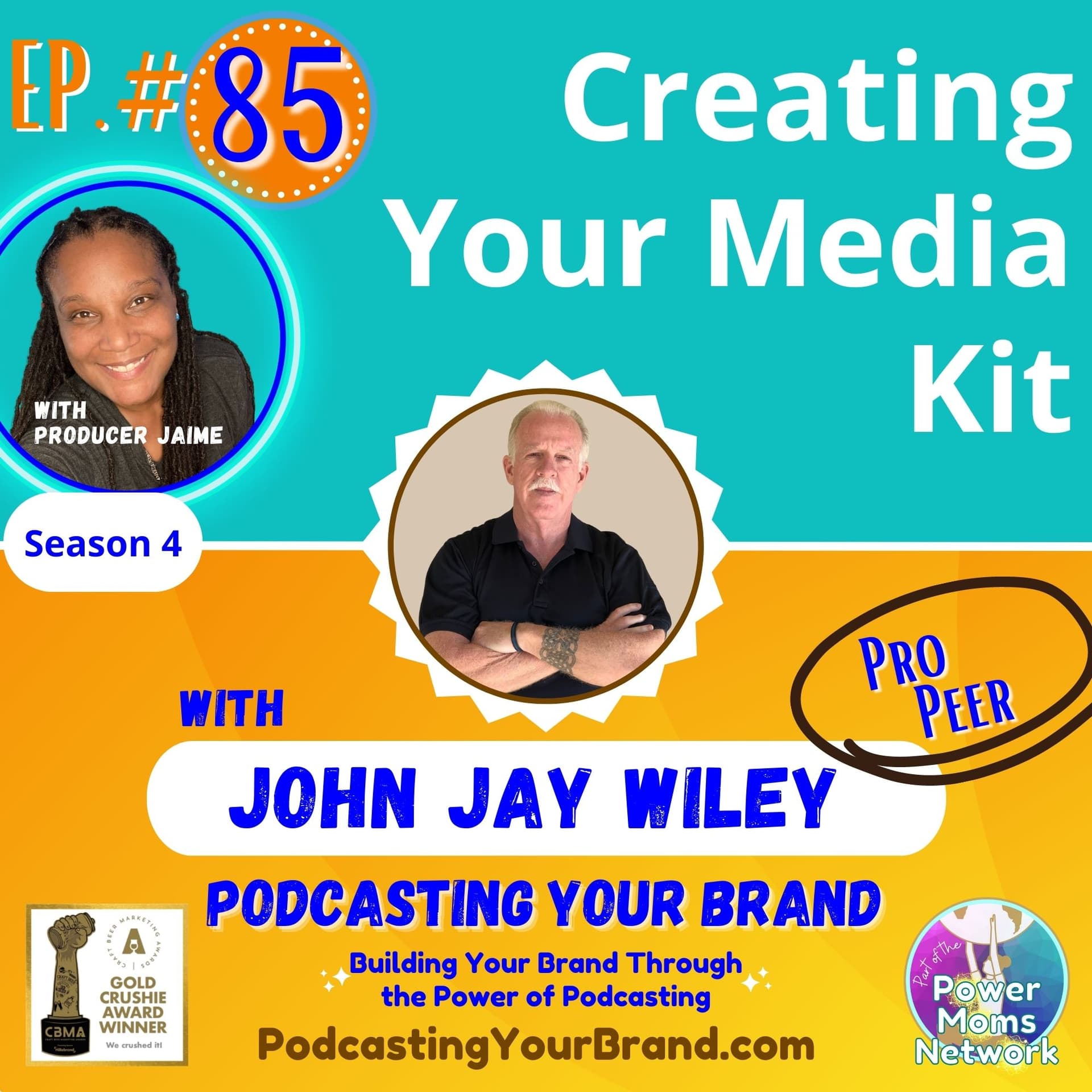 Episode 85: Creating Your Media Kit, with John Jay Wiley (Podcasting 102) - Podcasting Your Brand cover