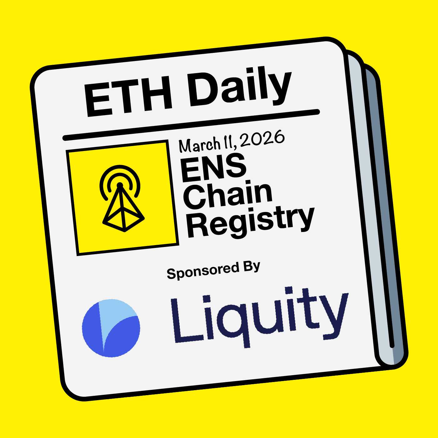 ENS Launches On.eth Chain Registry - ETH Daily - Ethereum News Briefing cover