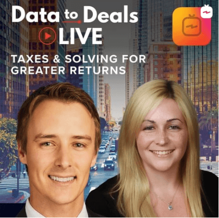 Data to Deals Live - Taxes & Solving For Greater Returns - Data to Deals cover