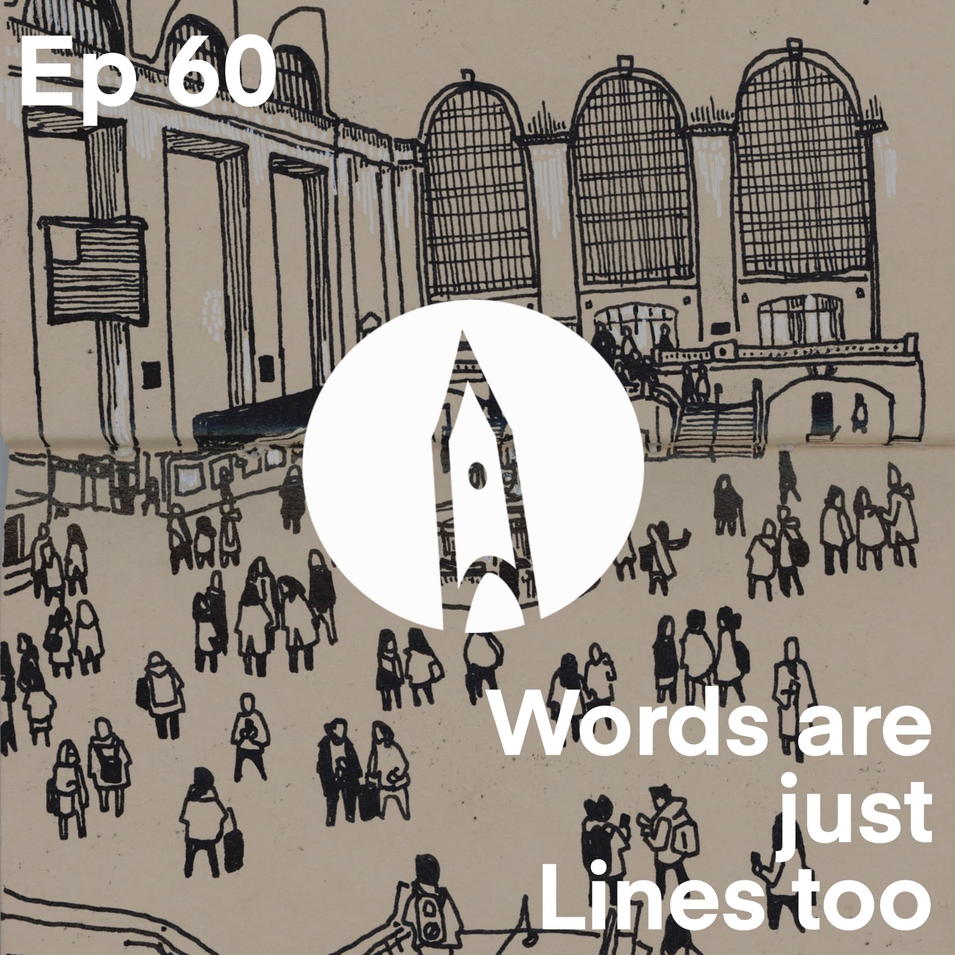Ep 60 - Words are just Lines too - The SneakyArt Podcast cover