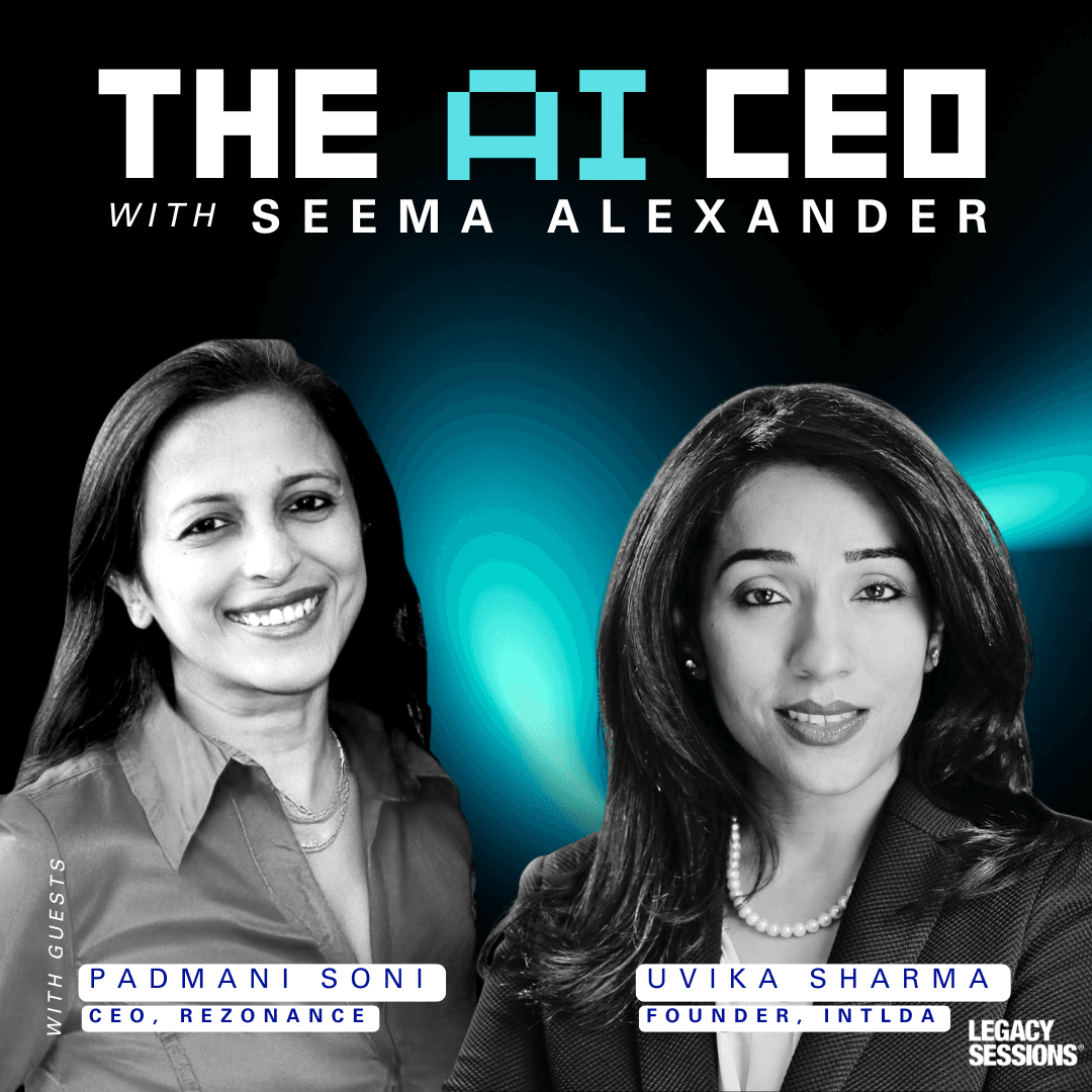 AI CEO Podcast: Is Responsible AI the New DEI? I Uvika Sharma + Padmini Soni - The AI CEO with Seema Alexander cover