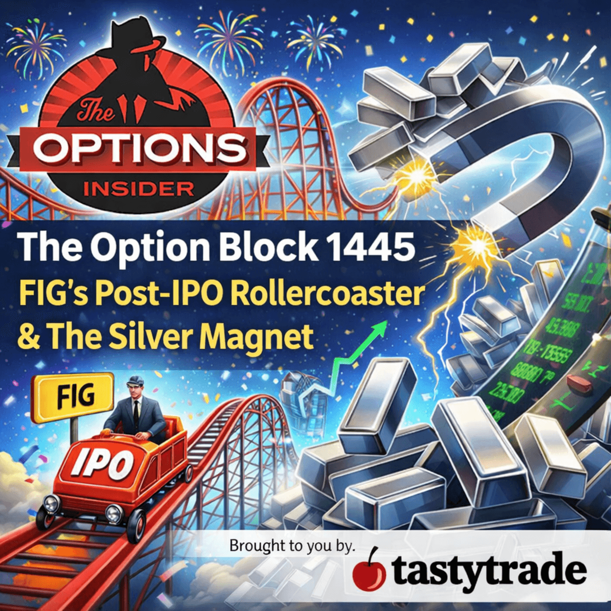The Option Block 1445: FIG's Post-IPO Rollercoaster & The Silver Magnet - The Option Block cover