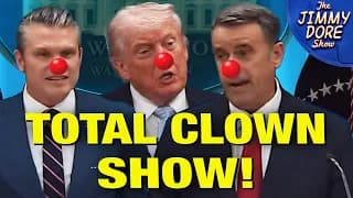Trump's MOST CLOWNISH Press Conference Yet! - The Jimmy Dore Show cover
