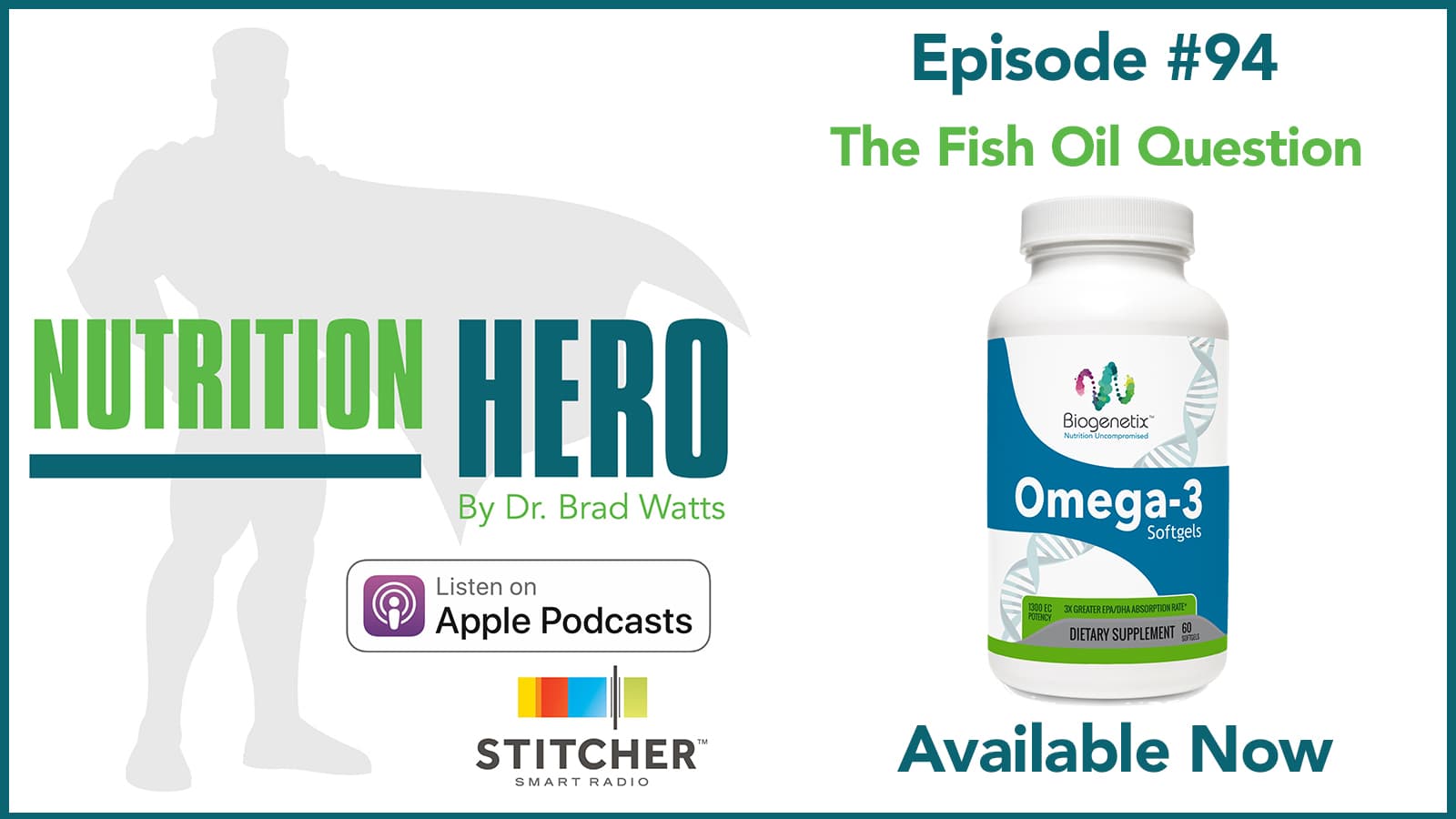 Episode #94 - The Fish Oil Question - Nutrition Hero Podcast cover