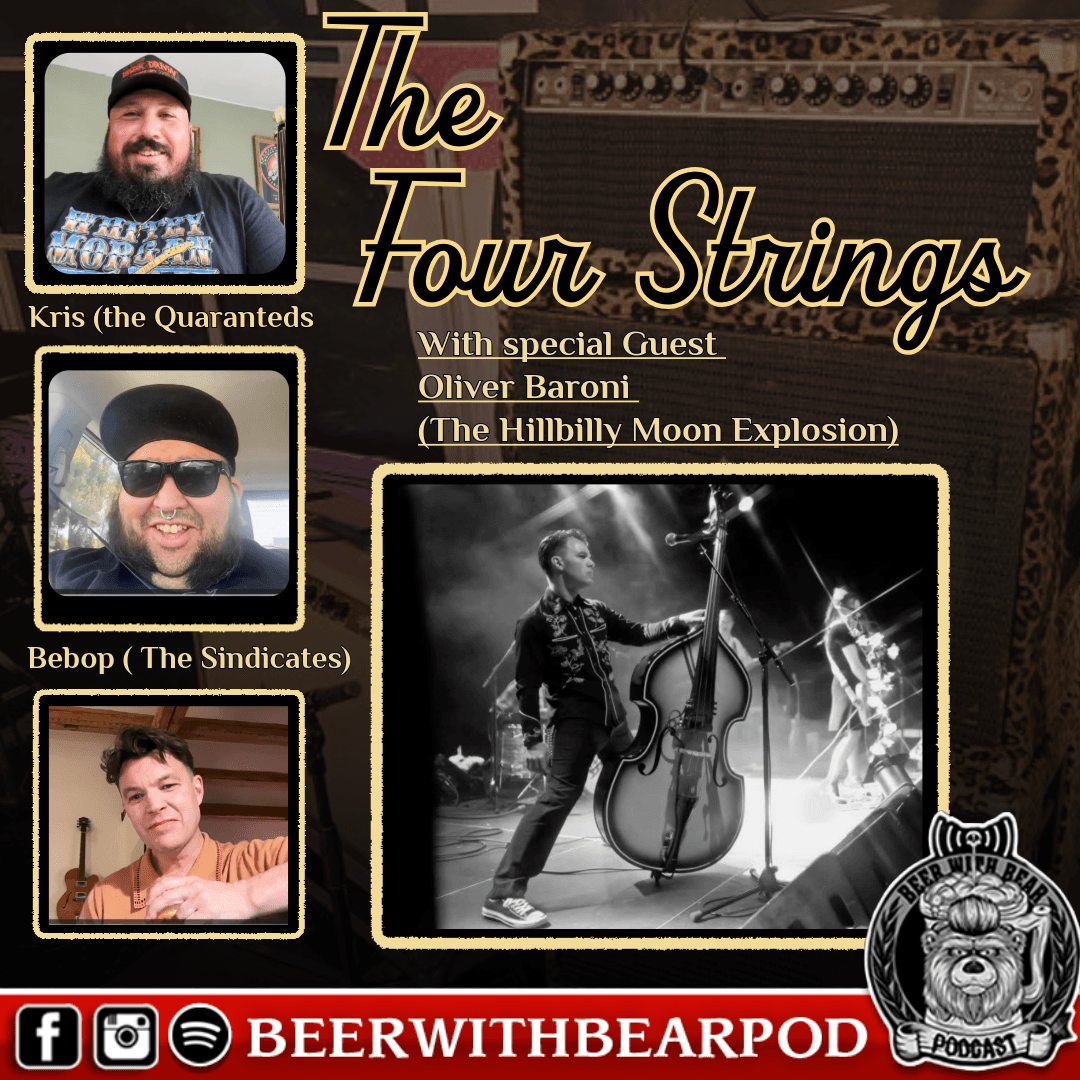 Episode 89: The Four Strings Bass Panel with Oliver Baroni of The Hillbilly Moon Explosion - Beer With Bear cover