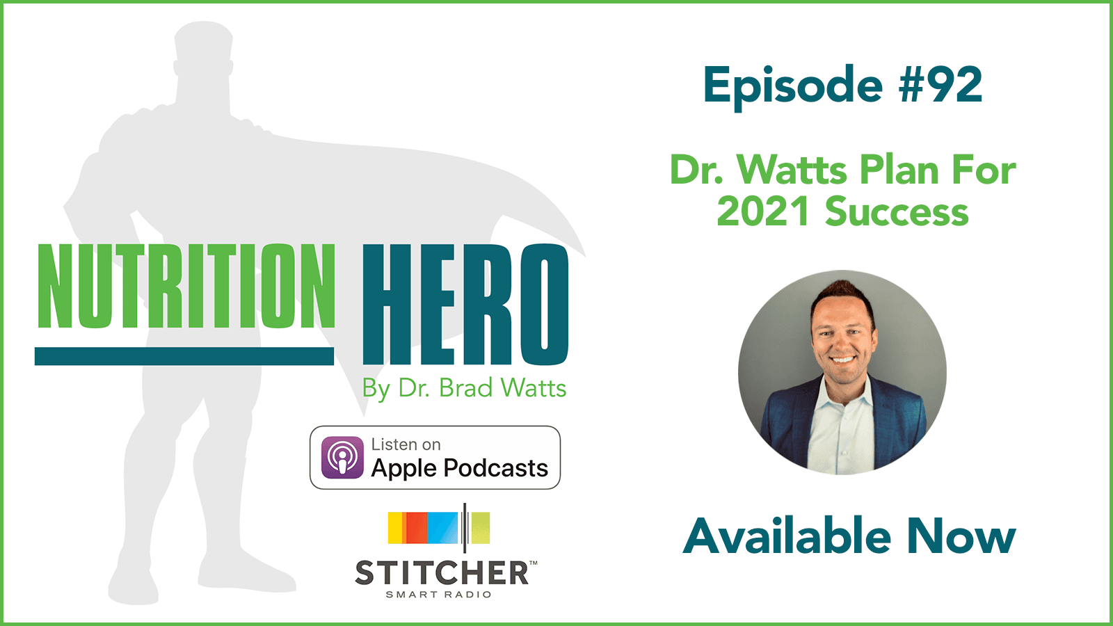 Episode #92 - Plan For 2021 Success - Nutrition Hero Podcast cover